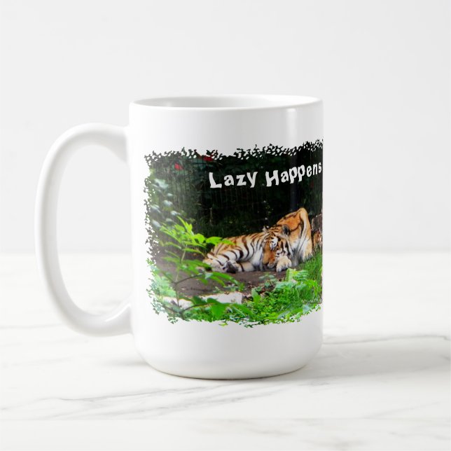 Mug Lazy arrive le tigre de Sibérie (Gauche)