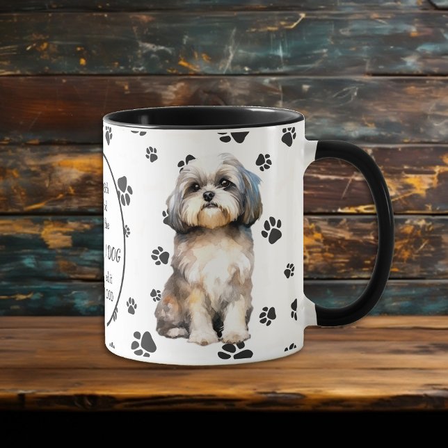 Mug Le 8e jour Dieu a créé Chih Tzu Chiens Chiites (Créateur téléchargé)