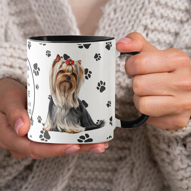 Mug Le 8e jour Dieu a créé Yorkies (Créateur téléchargé)
