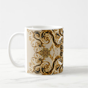 Mug Le baroque rencontre le léopard : Arrière - plan d