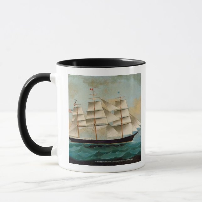 Mug Le bateau Fleetwing, baie de Hong Kong (Gauche)