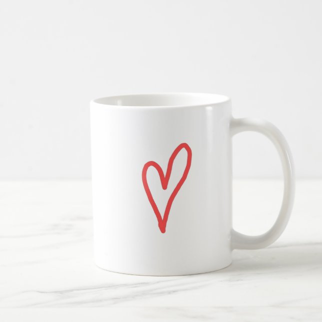 Mug Le bénévolat est une forme de coeur (Droite)