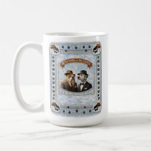 Mug Le Benjamin et boutons chien élégant céramique vin