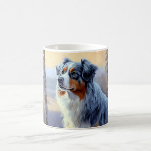 Mug Le Berger Australien Laisser Neige Noël