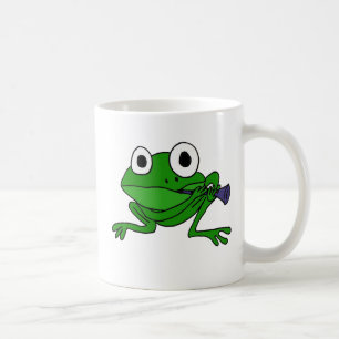 Mug Le BH grenouille drôle jouant la clarinette