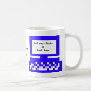Mug Le bleu d'ordinateur d'images de série d'artiste