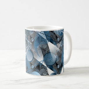 Mug Le bleu et le gris. Abstraction.