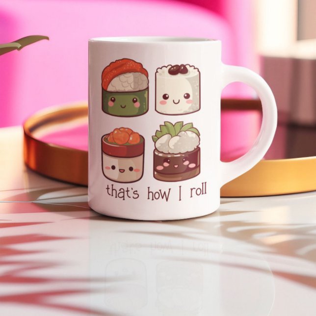Mug Le bon temps rouler Kawaii Sushi (Créateur téléchargé)