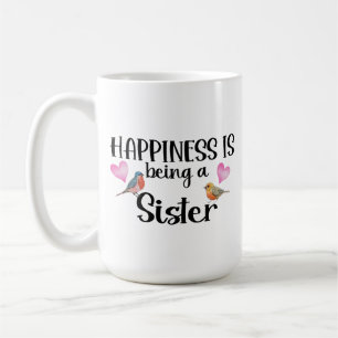 Mug Le bonheur est d'être une sœur, une grande sœur, u