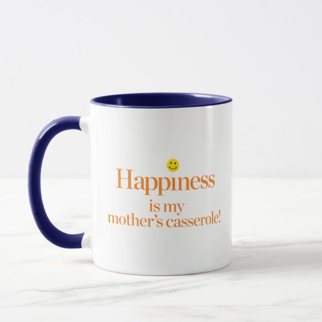 Mug Le bonheur est la cocotte en terre de ma mère (Gauche)