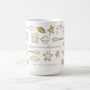 Mug Le Bonheur Est La Cuisine De Vacances D'Or Maison 