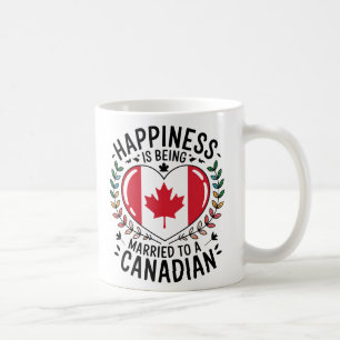 Mug Le bonheur est marié à un Canadien