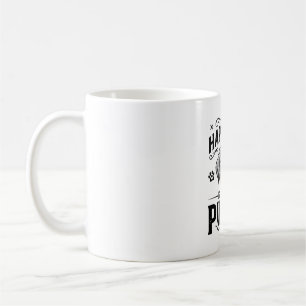 Mug Le bonheur est un chiot chaud design de t-shirt vi