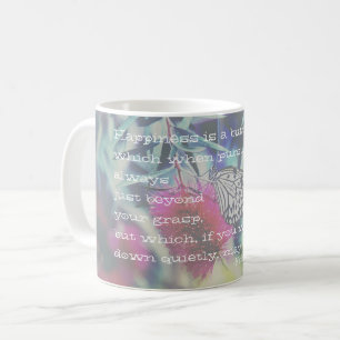 Mug Le bonheur est un papillon - Citation inspirante