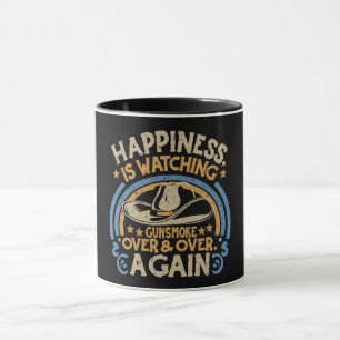 Mug Le bonheur regarde Gunfumée drôle Cowboy Casquette