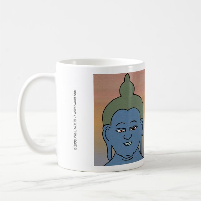 MUG LE BOUDDHA DE $12,95 FAITS UNE FAUTE DE FRAPPE (Gauche)