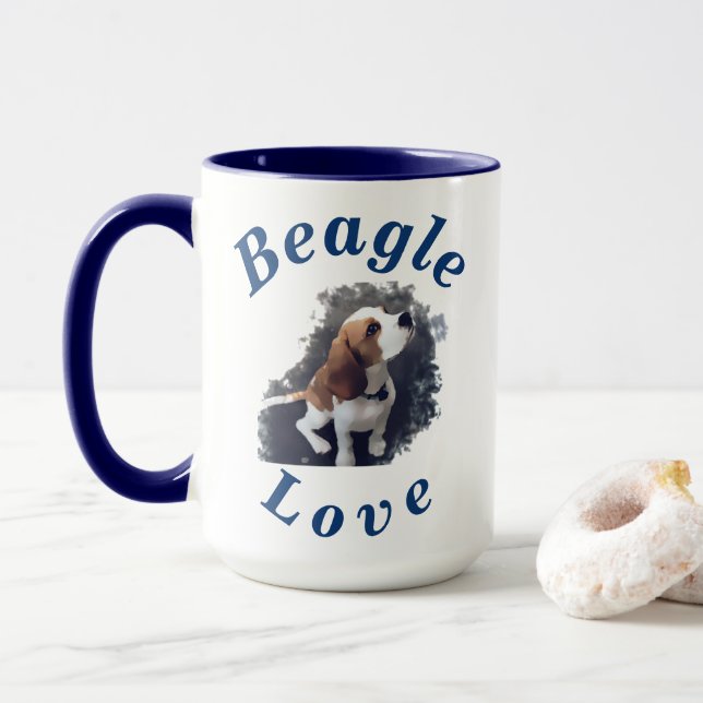Mug Le cadeau de chiot le plus mignon "d'amour de (Avec donut)