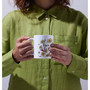 MUG LE CAFÉ BROUILLÉ DANS LE JARDIN PERSONNALISE