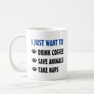 Mug Le café de boissons, animaux d'économies, prennent