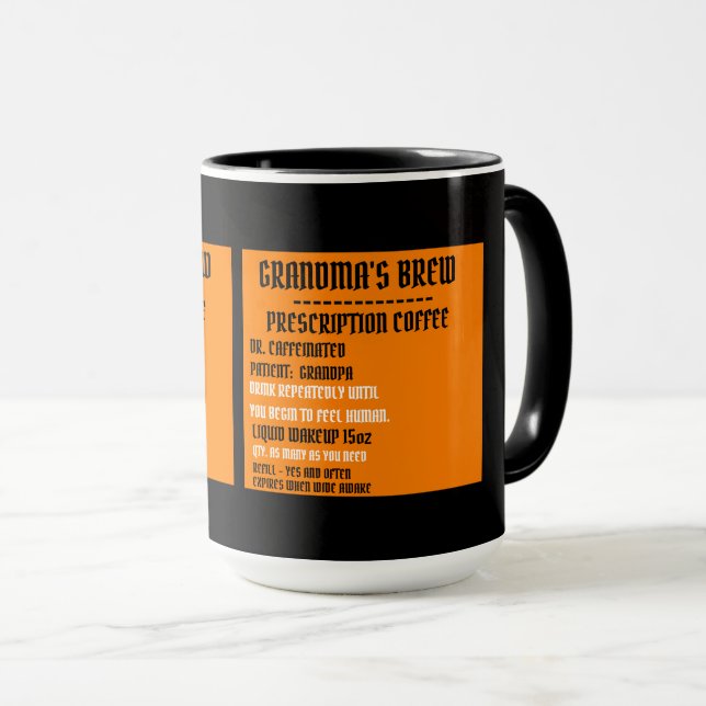MUG LE CAFÉ DE PRESCRIPTION DE GRANDMA (Devant droit)