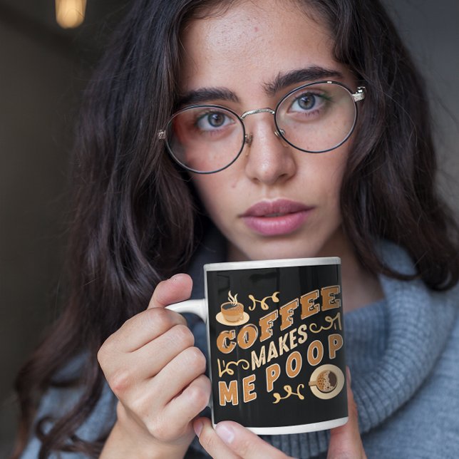 Mug Le Café Drôle Me Fait Poop (Créateur téléchargé)