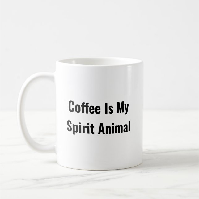 Mug Le café est mon esprit animal (Gauche)