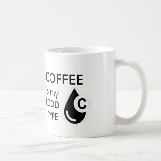 Mug Le café est mon groupe sanguin