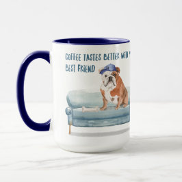 Mug Le Café Goûte Mieux... Anglais Bulldog Edition