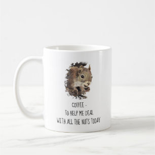 Mug Le café m'aide à traiter avec tous les écureuils n