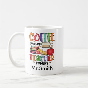 Mug Le Café Me Donne Des Pouvoirs D'Enseignant