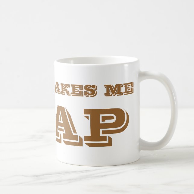 Mug Le café me fait chier. (Droite)