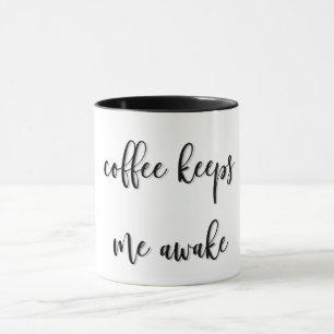 Mug Le Café Me Réveille Drôle
