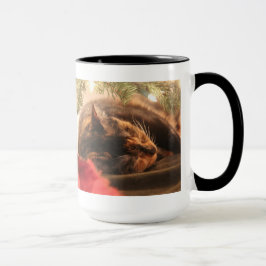 Mug Le calicot mignon de Noël, rêves de Noël peut