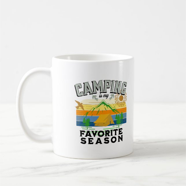 Mug Le camping est ma saison préférée (Gauche)