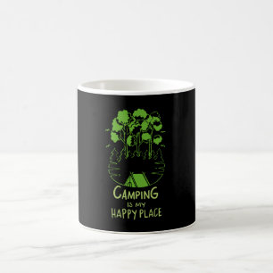 Mug Le Camping Est Mon Endroit Heureux