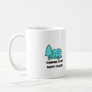 Mug Le camping est mon endroit heureux 