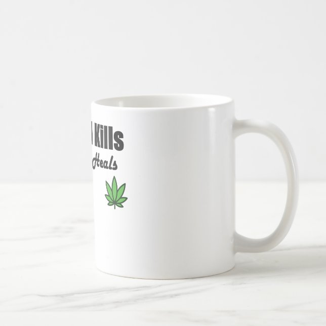 Mug Le cannabis de mises à mort d'alcool guérit la (Droite)