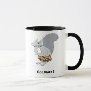 Mug Le caractère d'écureuil   a obtenu des écrous ?