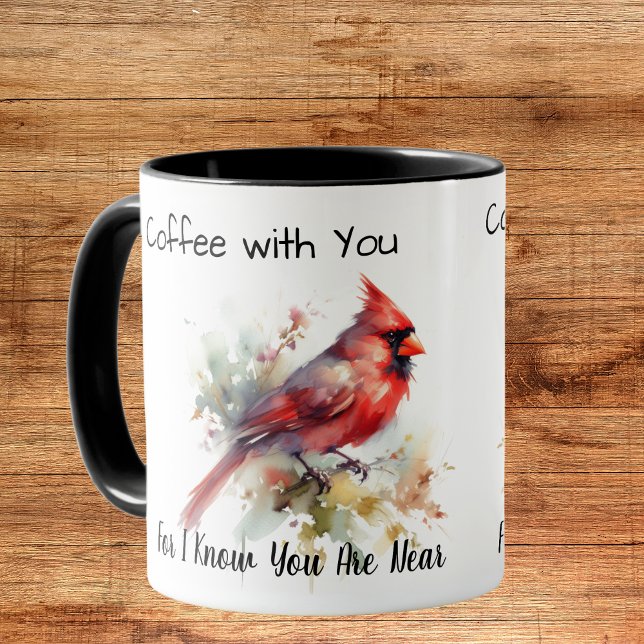Mug Le cardinal rouge "Sympathie" Personnaliser (Créateur téléchargé)