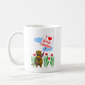 Mug Le castor canadien aime la Colombie-Britannique
