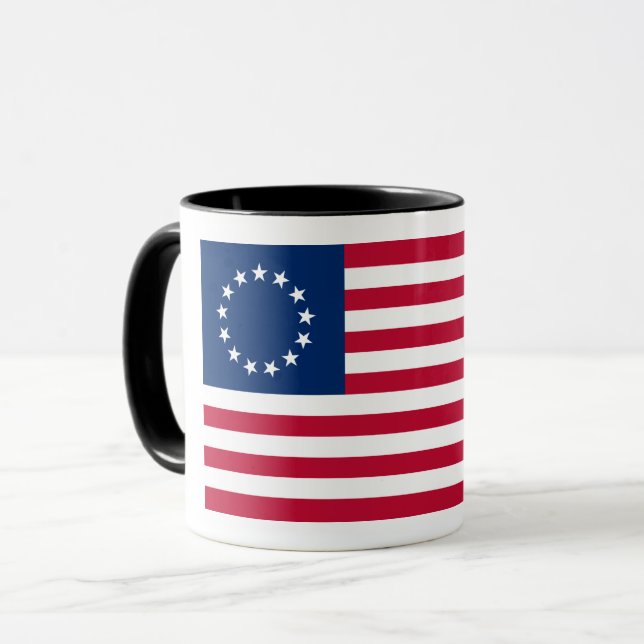 Mug Le Cercle des étoiles, drapeau américain par Betsy (Devant gauche)