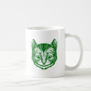 Mug Le chat de Cheshire a encré le vert