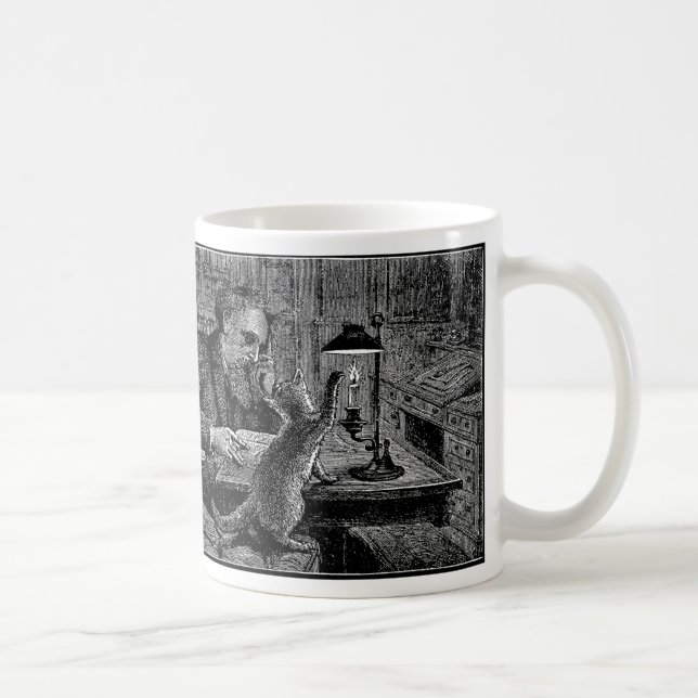 Mug Le chat de Mark Twain renifle sa bougie (Droite)