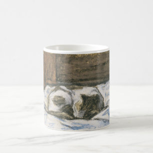Mug Le chat de Monet dormant sur un lit