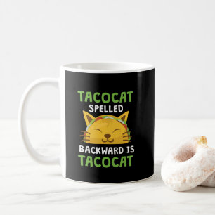Mug Le chat de taco écrit vers l'arrière est citatio