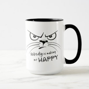 Mug Le chat grincheux PERSONNE ME REND HEUREUX
