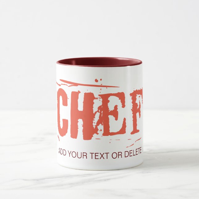 Mug Le Chef's Mug. Super Idée Cadeau. Modèle personnal (Centre)