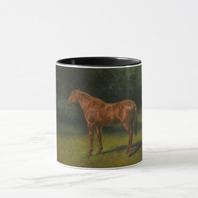 Mug Le cheval Sorrel Rouge (par Rosa Bonheur) (Centre)