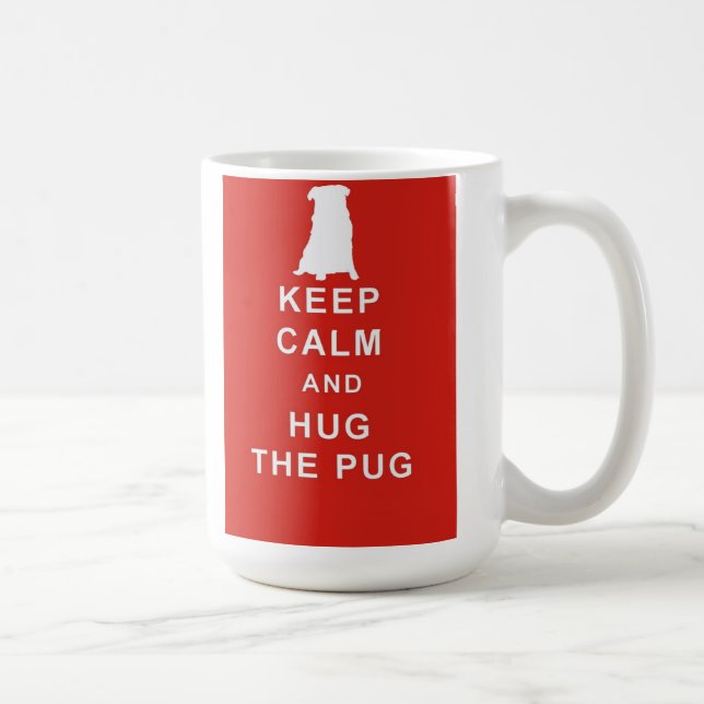 MUG LE CHIEN DE CARLIN GARDENT L'ÉTREINTE CALME (Droite)