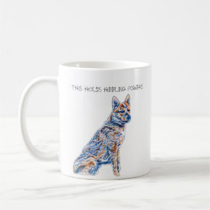 Mug Le Chien De Combat D'Heeler Qui Possède Des Pouvo